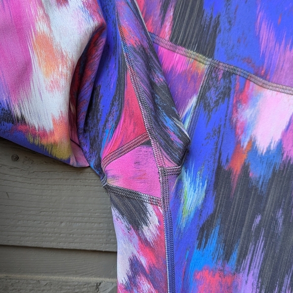 Lululemon Wunder Train High Rise Leggings 28" Digital Current Pink Multi Size 6 - Picture 3 of 10